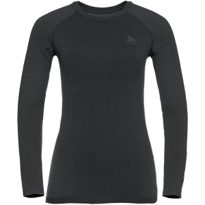 Odlo Base Layer Top Crew Neck Long Sleeve Performance Warm EC Frau Schwarz