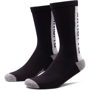 Chrome Merino Crew socks black/reflective Noir