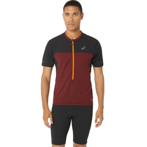 Asics Fujitrail Short Sleeve Top Mann Rot