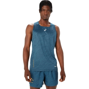 Asics Fujitrail Singlet Mannen Blauw