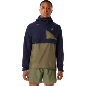 Asics Fujitrail Anorak Homme Bleu et vert