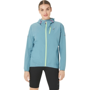 Asics Fujitrail Waterproof Jacket Femenino Azul