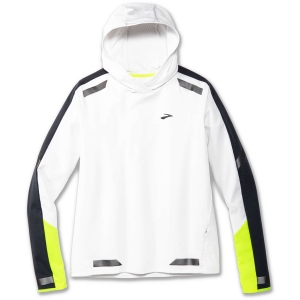 Brooks running Run Visible Thermal Hoodie Hombre Blanco