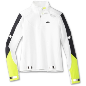Brooks running Run Visible 1/2 Zip Femme Blanc