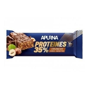 Apurna Barre Hyperprotéinée Crunchy Chocolat / Noisette 45g Mixte 