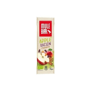 Mulebar Barre énergétique Bio & Vegan 40g : Pomme Raisin Cannelle 
