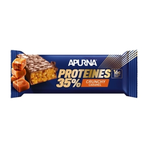 Apurna Barre Hyperprotéinée Crunchy Caramel / Chocolat 45g 