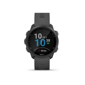 Garmin Forerunner 245 Noire (Bracelet Gris Foncé) Gris