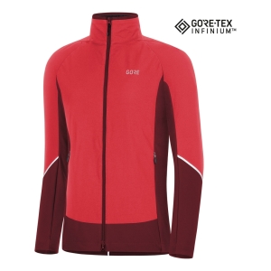 Gore wear C5 Women Gore-Tex Infinium Partial Insulated Jacket Femminile Rosso