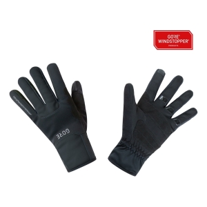 Gore Wear Windstopper Thermo Gloves Preto