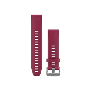 Garmin Bracelet Silicone Cerise QuickFit 20mm Fénix 5S / 5S Plus Rojo