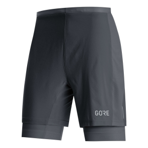 Short De Sport Homme Saxx – Noir – Taille XS/S – Doublé – Cordon – 7 Pouces D'entrejambe