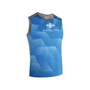 Raidlight Revolutiv Short Sleeve Tank Uomo Blu cielo