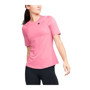 Under Armour Rush Short Sleeves Vrouw Roze