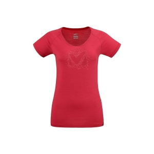 Millet Density T-Shirt Short Sleeve Femme Rouge