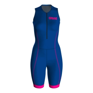 Arena Trisuit ST 2.0 Front Zip Feminino Azul