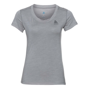 Odlo Base Layer Top Crew Neck Short Sleeve Merino 130 Femminile Grigio chiaro