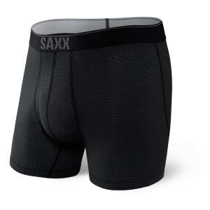 Saxx Quest Boxer Brief Fly Mannen Zwart