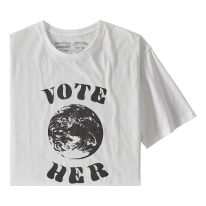 Patagonia Vote Her Organic T-Shirt Uomo Bianco