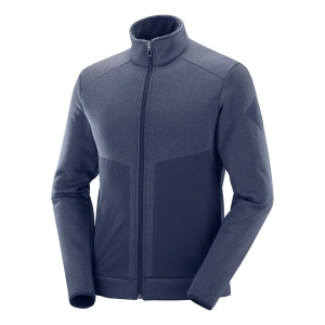 Salomon Snowshelter Fleece Jacket Homme Bleu