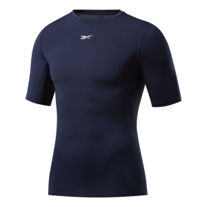 Reebok Ubf Short Sleeves Compression Mann Marineblau