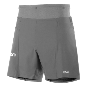 Short de Compression 2 en 1 pour Homme - Marque - Noir - Running