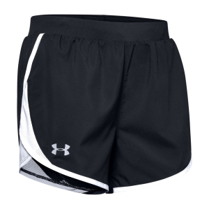 Under Armour Fly By 2.0 Short Frau Schwarz