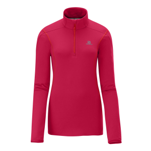 Salomon Discovery Hooded Midlayer Femme Rouge