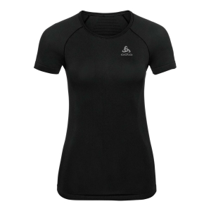 Odlo Performance X-Light Base Layer Top Crew Neck Short Sleeve Frau Schwarz