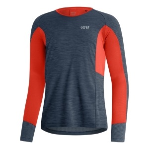 Gore wear Energetic Long Sleeve Shirt Homme Bleu nuit