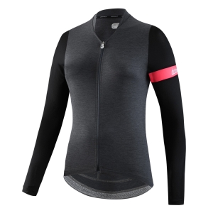 Dotout Block Long Sleeve W Jersey melange dark grey Feminino Cinzento