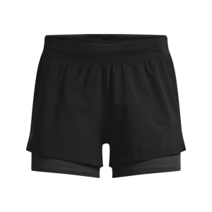 Under Armour Isochill Run 2In1 Short Vrouw Zwart