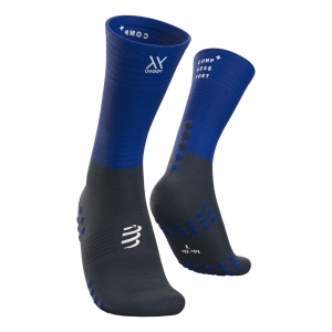 Compressport Mid Compression Socks Men Blue