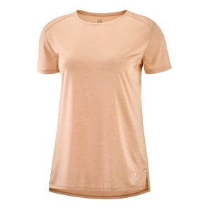 Salomon Outline Summer T-Shirt Femminile Albicocca
