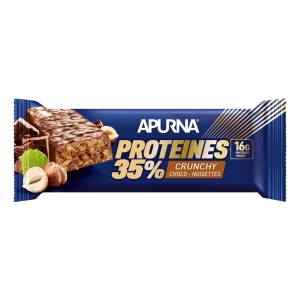 Apurna Barre Hyperprotéinée Crunchy Chocolat-Noisette - 5x25g 