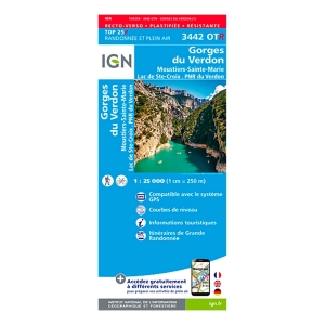 Cap Diffusion Top 25 - Gorges du Verdon /Moustiers (résistante) Blau