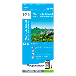 Cap Diffusion Top 25 - Monts du Cantal/PNR des Volcans d Auvergne Blauw
