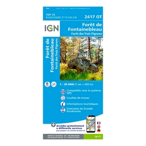 Cap Diffusion Top 25 - Forêt de Fontainebleau / Forêt des trois Pignons Blauw