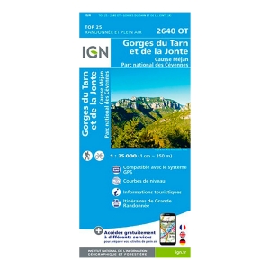 Cap Diffusion Top 25 - Gorges du Tarn et de la Jonte/Causse Méjan/PN des Cévennes Bleu
