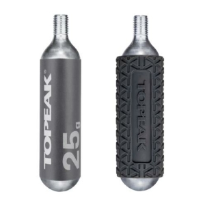 Topeak CO2 Cartridge 25g Threated (2 pieces w/ 1 cover) 