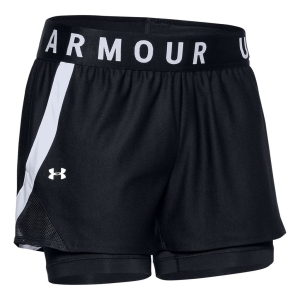 Under Armour Play Up 2In1 Short Vrouw Zwart