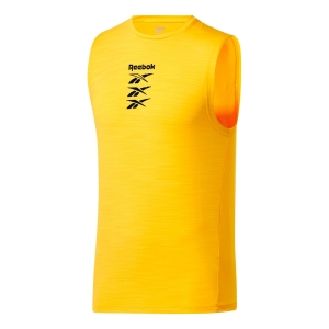 Reebok T-Shirt ActivChill Sleevless T-Shirt Homme Jaune