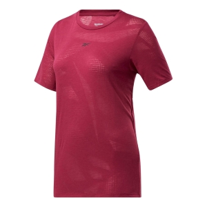 Reebok T-Shirt Burnout T-Shirt Feminino Púrpura