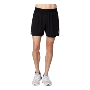 Asics Ventilate 2In1 5 Inches Short Hombre Negro