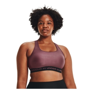 Under Armour Crossback Mid Bra Femme Mauve