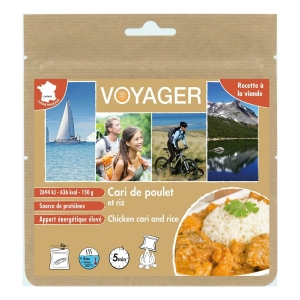 Voyager Cari de Poulet et Riz 150G 