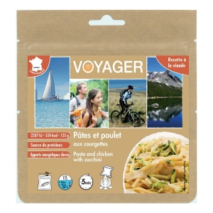 Voyager Pâtes et Poulet aux Courgettes 125G 