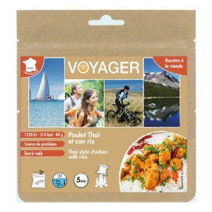 Voyager Poulet Thaï et son Riz 80G 