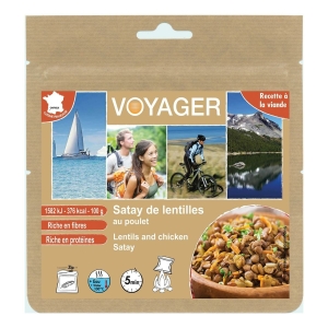 Voyager Satay de Lentilles et de Poulet 100G 