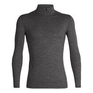 Icebreaker 200 Oasis Long Sleeve Half Zip Hombre Gris